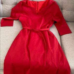 Red dress long sleeve